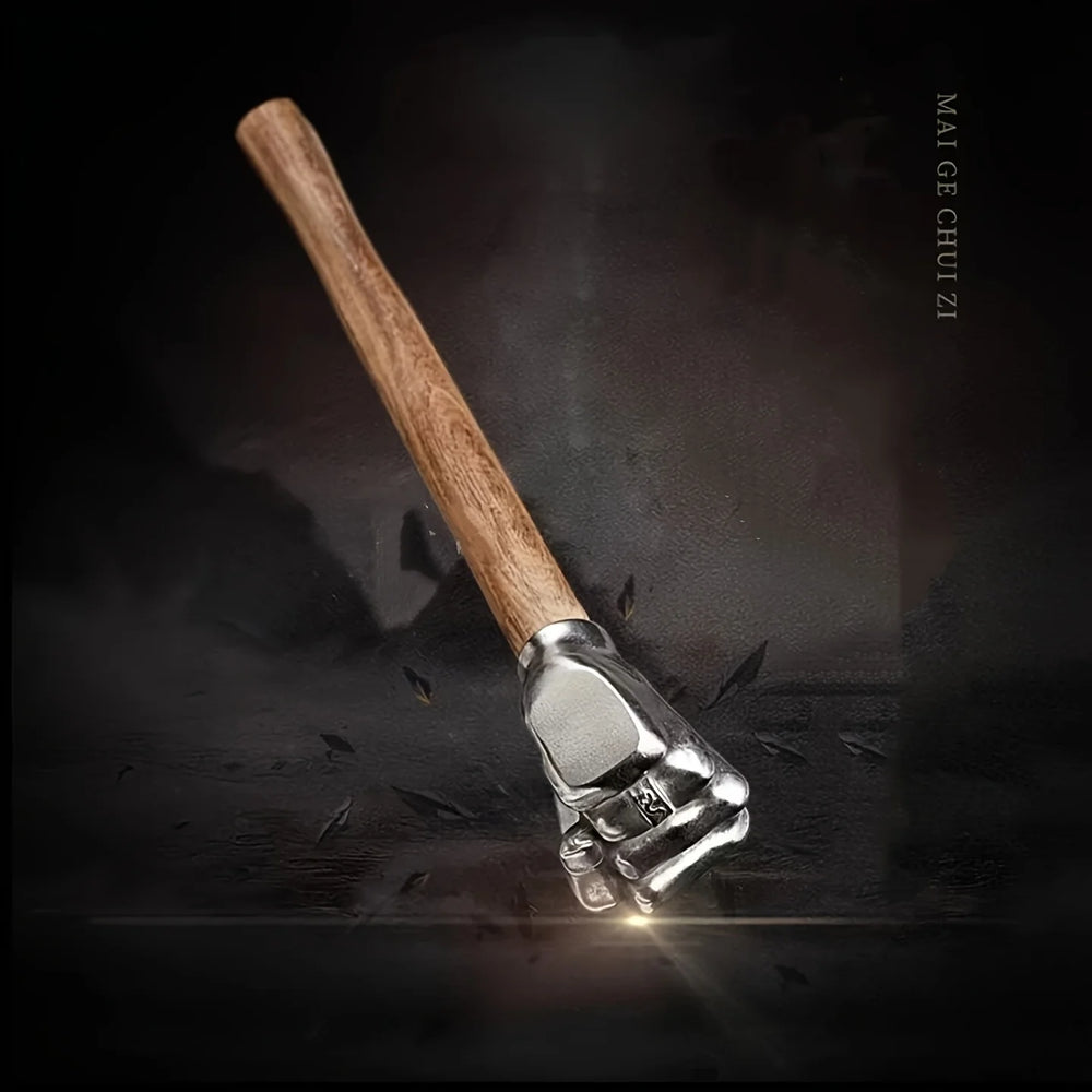 Stainless Steel Hammer with Wooden Handle- High Hardness, Durable, and Rust-Resistant, Ideal for Outdoor Use, Multi-Purpose Tool