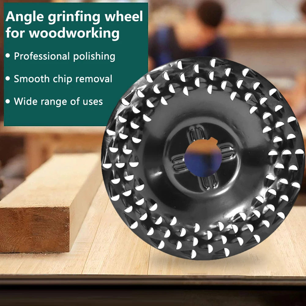 92mm/125mm Grinder Wheel Disc Wood Shaping Wheel Grinding Discs for Angle Grinders Woodworking Sanding Rotary Abrasive Tool