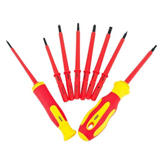 Insulated Electrician Screwdriver Set Screwdriver Set for Home Improvement and Repair Work Tool with 8Tip and Roll Bag