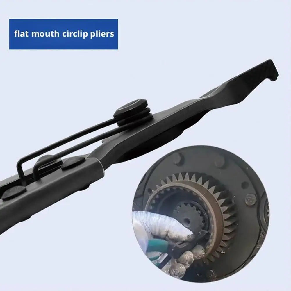 Lock Ring Pliers Flat Snap Ring Plier Special Circlip Pliers Reverse Retaining Ring Plier for Transmission Transfer Cases Ring