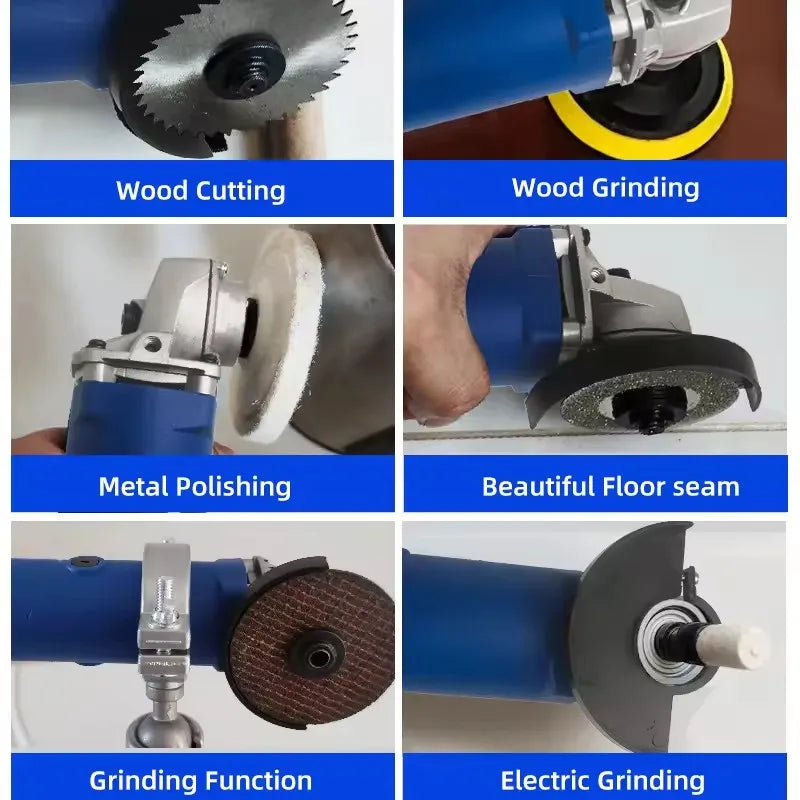 Electric Angle Grinder Polishing Machine 75mm 6 Speed Variable Grinding Machine Abrasive Tools Mini Grinder