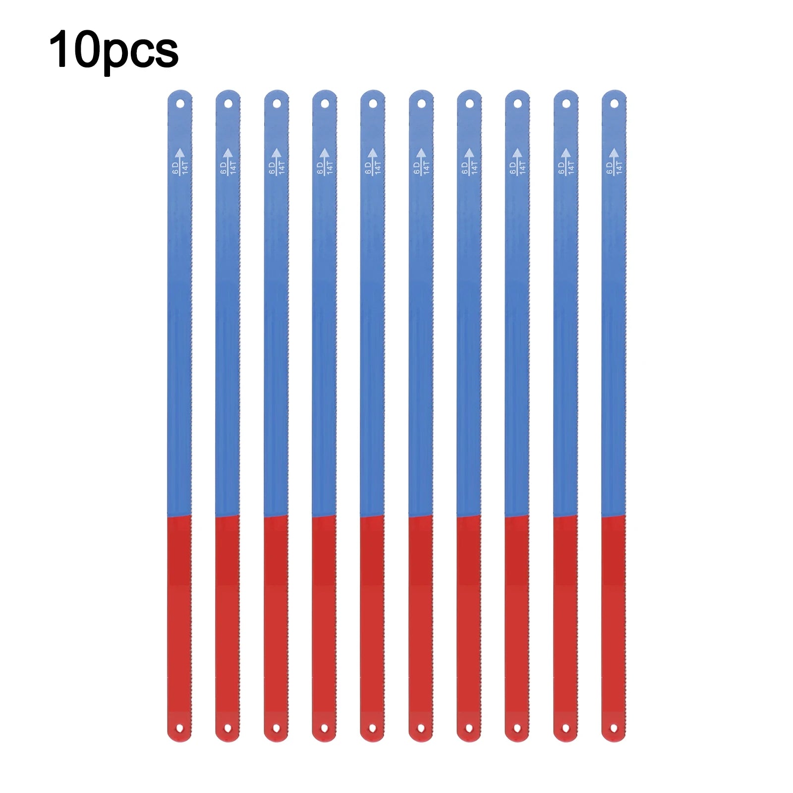 10Pcs 14T/18T/24T Hacksaw Blade Kit 300mm M 35 Steel Hand Saw Blades Bi-Metal For Meat Wood Cut Hand Tools