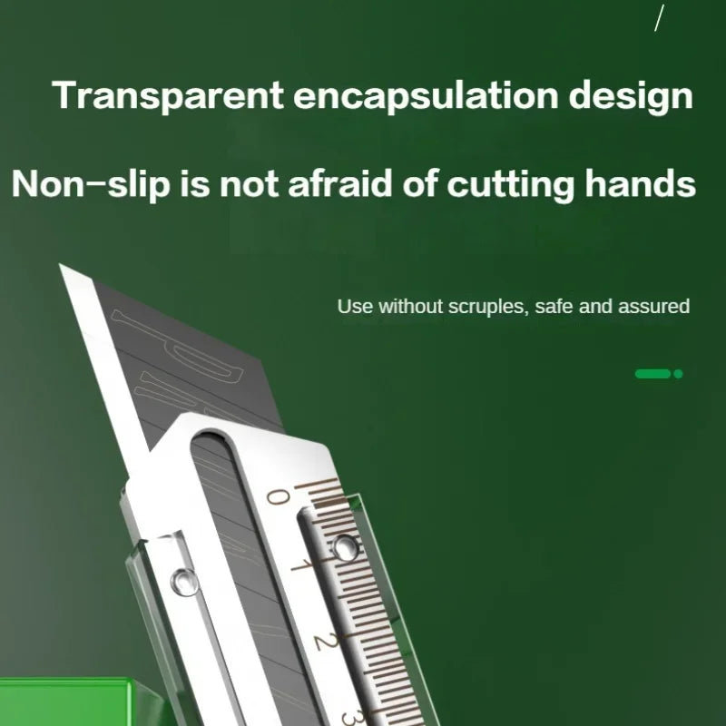 Utility Knife Box Cutter 8 In 1 Mutipurpose Stainless Steel Retractable Heavy Duty Waterproof Snap off Cutter Knife And Blades
