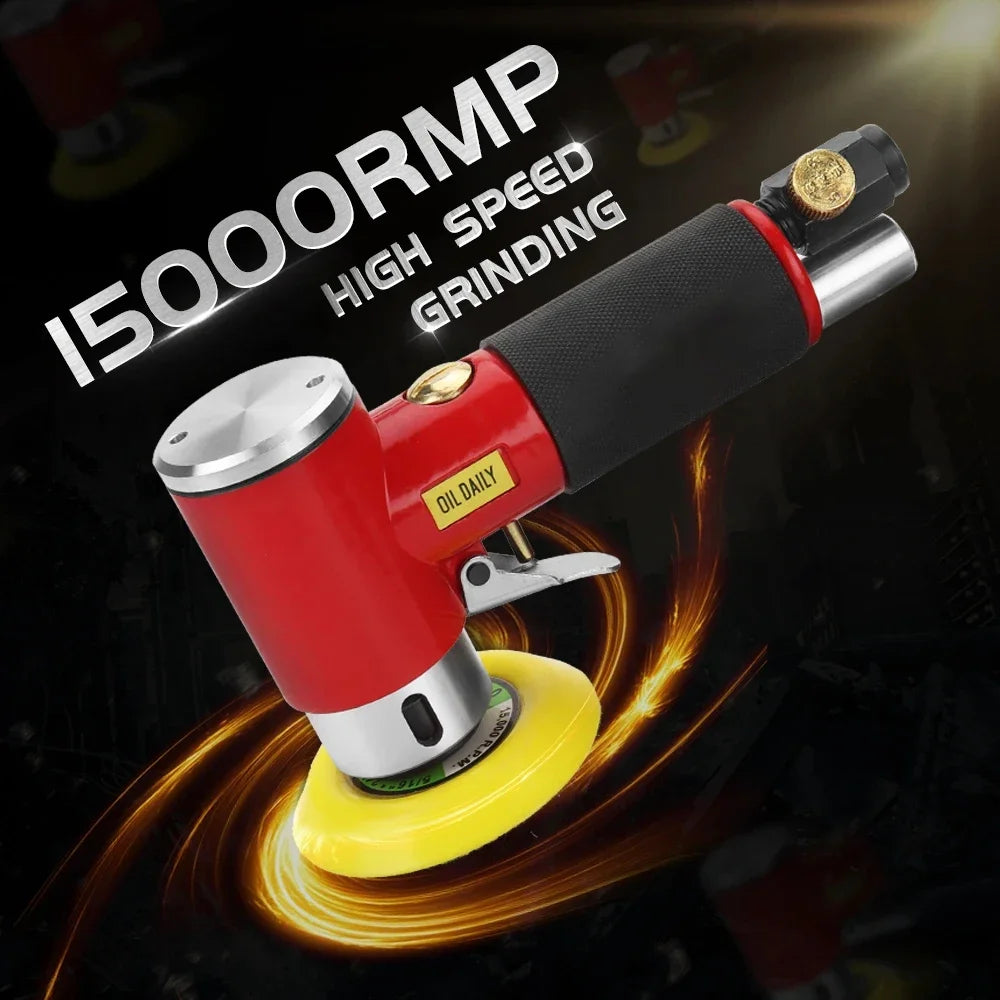 New Protable Random Orbit Air Sander Mini Pneumatic Grinding Machine for Car Polishing High Speed Air Powered Sanding Polisher