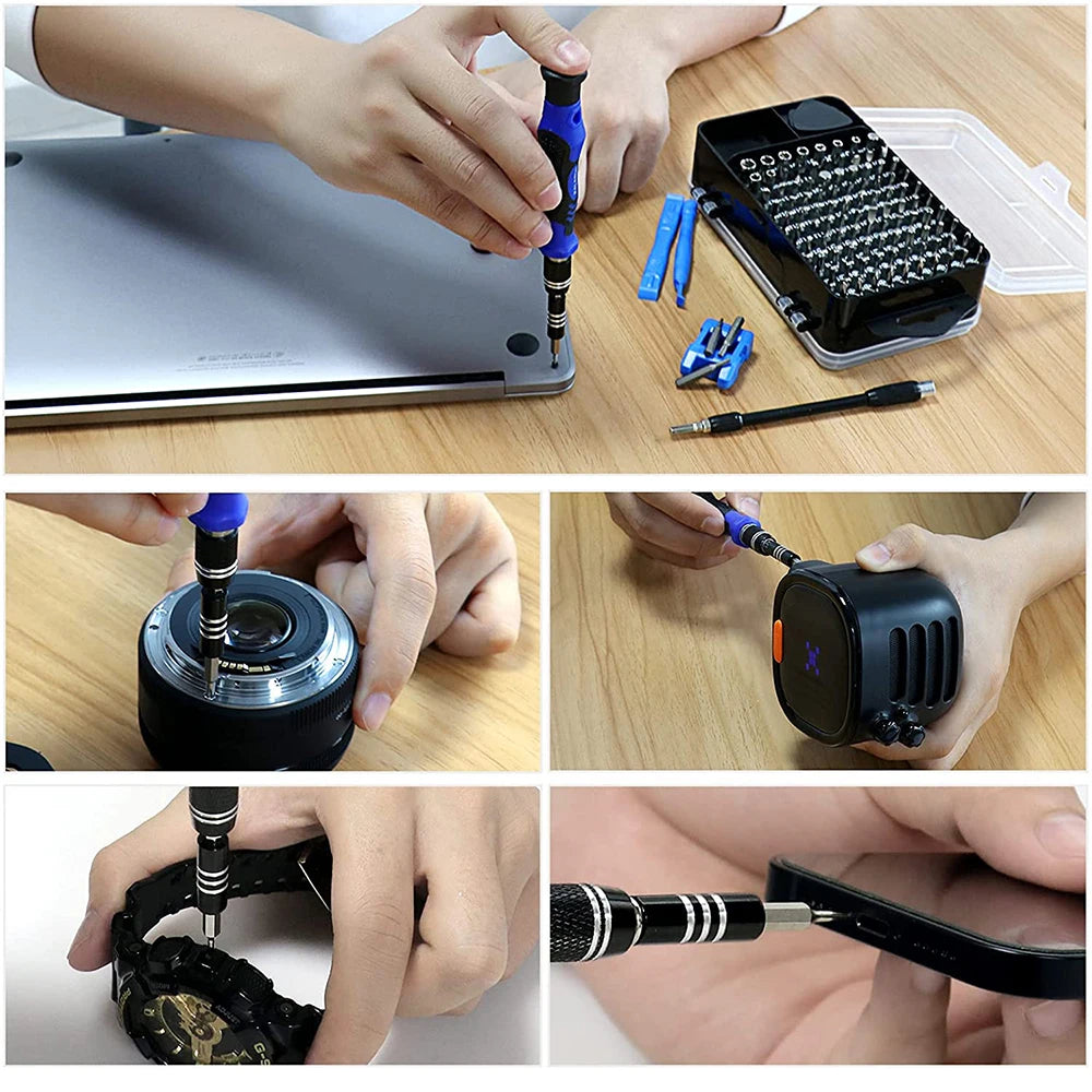 Screwdriver Set  Magnetic Torx Phillips Screw Bit Kit WOZOBUY With Electrical Driver Remover Wrench Repair Phone PC Tools