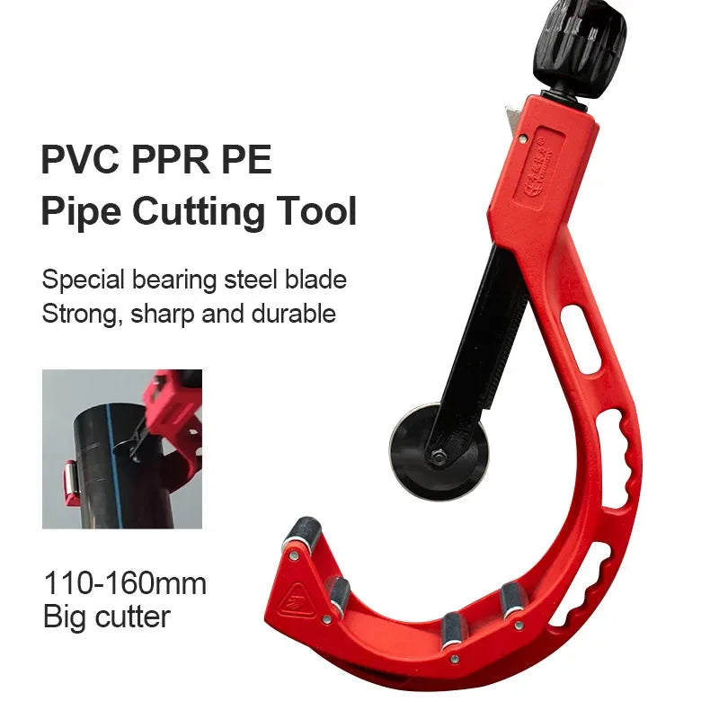 Portable Tube Cutter Metal Scissor Pipe Cutter 14-65mm/110-160mm Dual-purpose Scissor for Copper PVC PPR PE Cutting Tools