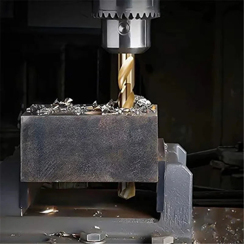 HSS M35 Cobalt Coated Twist Drill Bit Set Core For Wood Metal Hole Cutter Stainless Steel Wood Metal Drilling