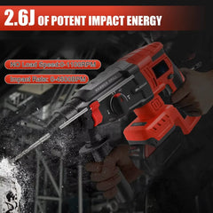SDS-Plus Rotary Hammer Drill For Milwaukee M18 Battery Brushless