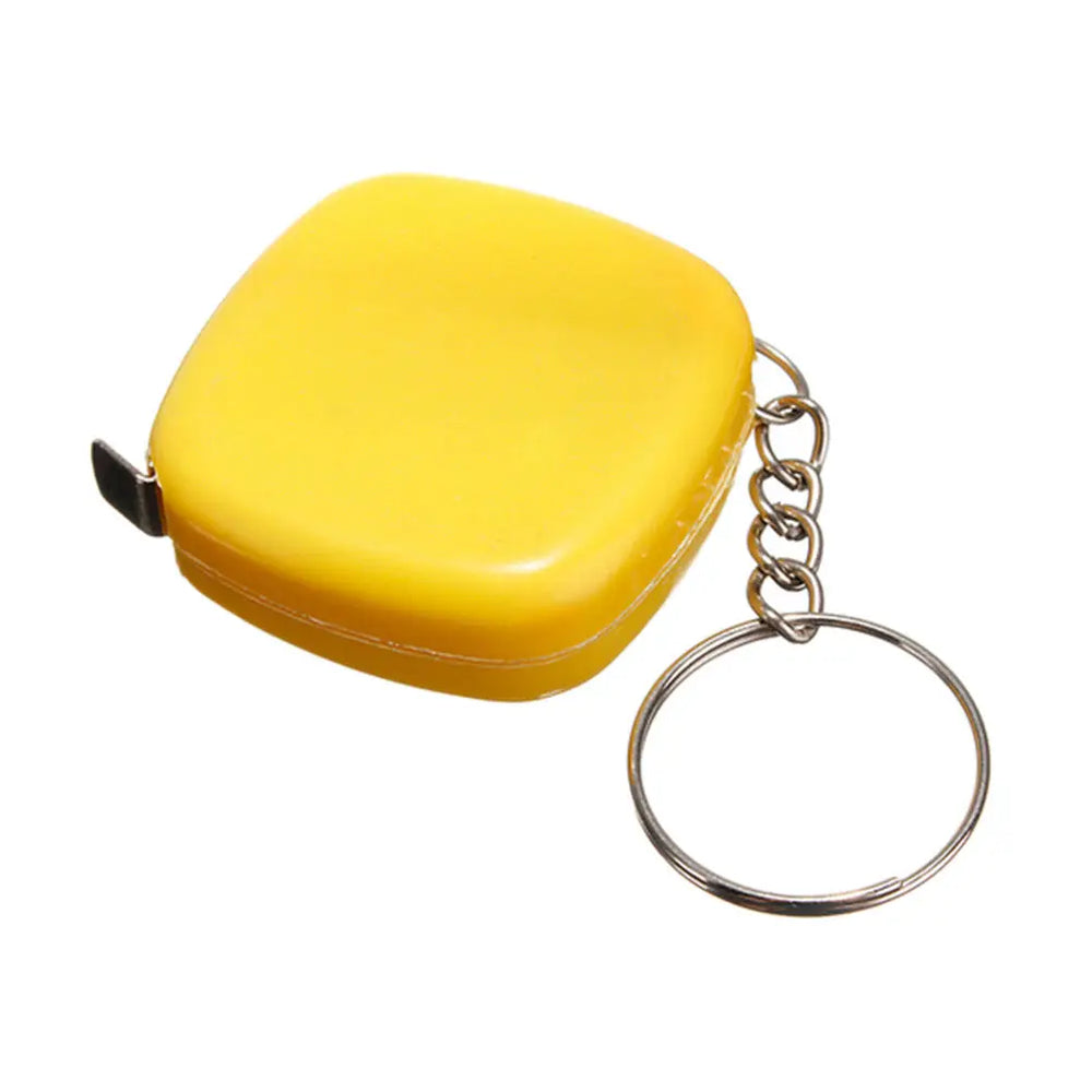 Clear Scale 1M/3Ft/40Inch Easy Retractable Ruler Tape Measure Super Mini Portable Pull Ruler With Keychain For Travel