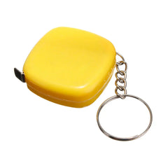 Clear Scale 1M/3Ft/40Inch Easy Retractable Ruler Tape Measure Super Mini Portable Pull Ruler With Keychain For Travel