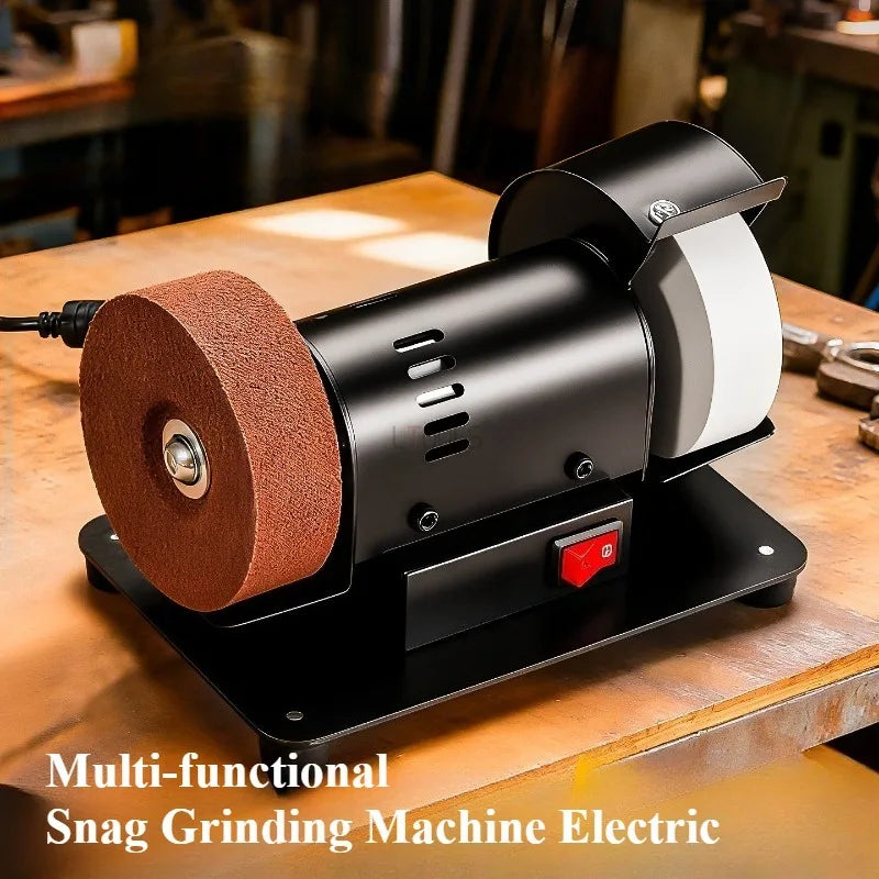 Electric Grinding Wheel Machine 220V Mini Desktop Snag Grinding Multi-functional Polishing Sharpening for Knife Metal Jade Etc.