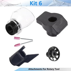 NEWONE DREMEL Rotary Tool Attachments 4pcs/set Accessories Blower Fan Saw Sharpening Grinding Guide Dust Shield