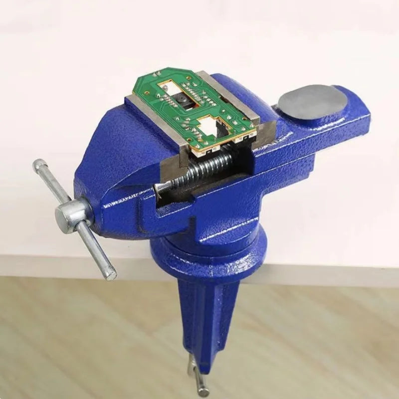 Universal Table Vise Multi-functional Portable 360° Swivel Base Clamp On Vice/Table Vise For Woodworking Cutting Conduit Dril