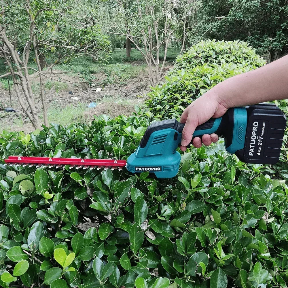 2 IN 1 Electric Hedge Trimmer Shears 21V Cordless Handheld Grass Cutter Garden Cutting Tools For Makita 18V Battery(No Battery)