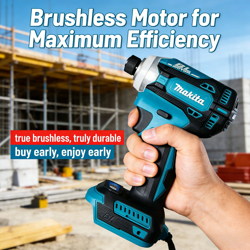 Makita DTD17118V Lithium-Ion Impact Driver with Brushless Motor for LongevityCompatible with Battery Packs