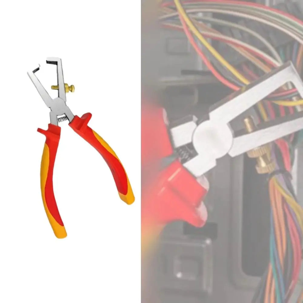 6-Inch Size Wire Stripper Heavy Duty Durable Crimping Tool Multi-Functional Professional Grade Wiring Tool Electricians Use