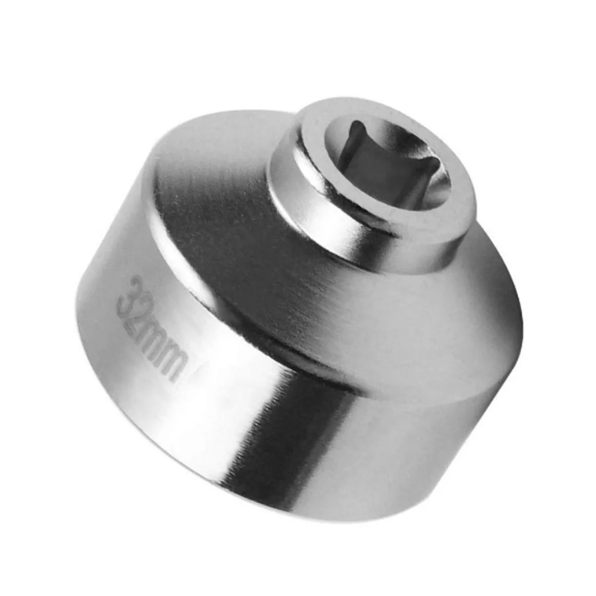 Trendy! 32mm Socket-Oil Filter Wrench Tool,Steel Quickly Oil Filter Removal Tool,3/8Inch Drive Oil Filter Socket Tool