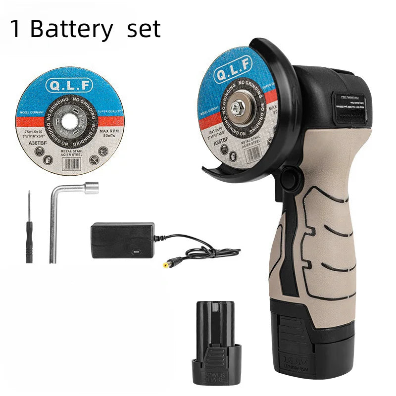 16.8V Angle Grinder Portable Lithium Cutting Tool Grinding Electric Polishing Machine Wireless