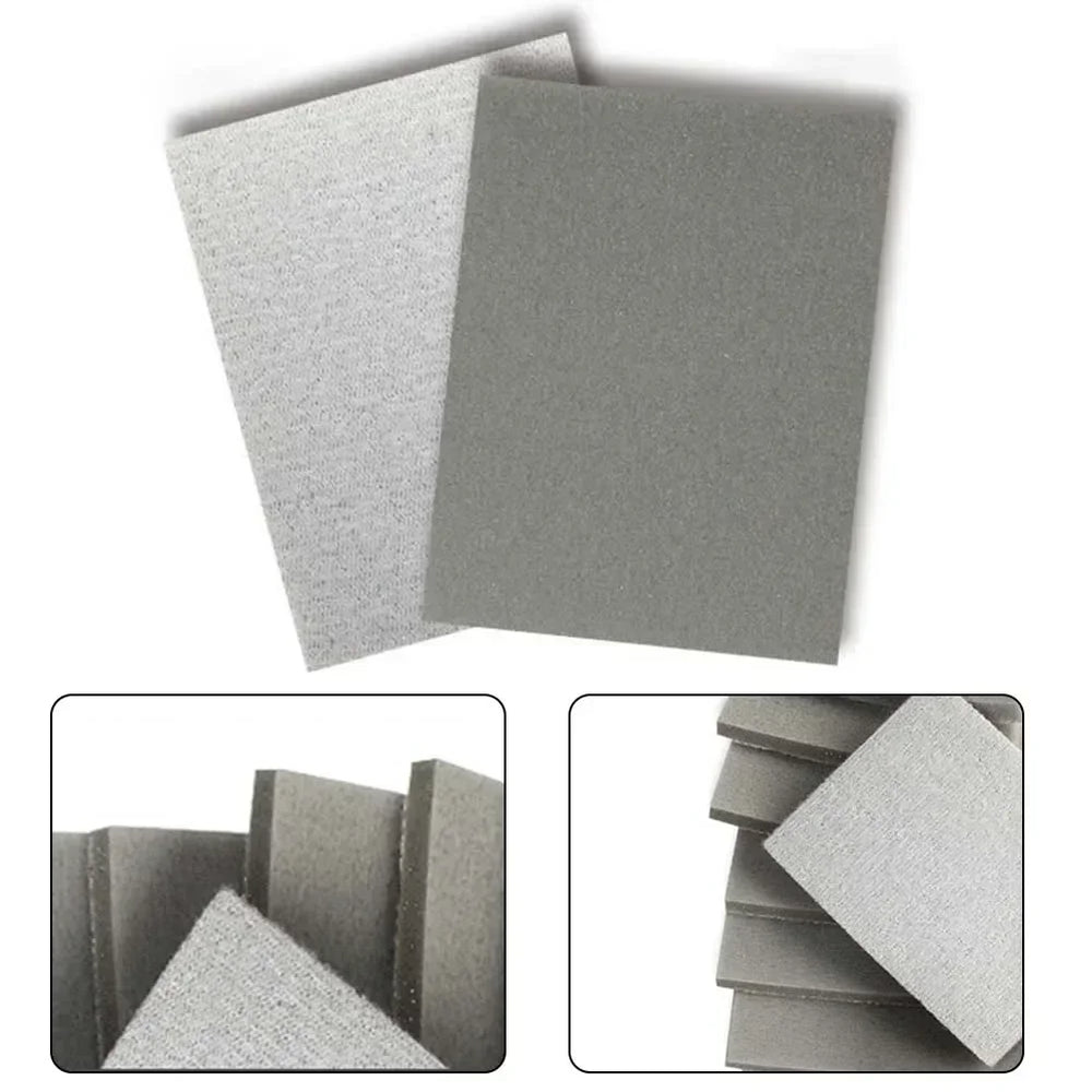 1pc Flocking Sponge Square Sandpaper Abrasive Sponge Grain P300-P3000 Sanding Sponge Block Pad Abrasive Paper Sanding Sheets