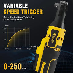 Electric Ratchet Wrench DCF512 20V Battery Cordless Driver DCF512 Removal Screw Nut 3/8" Driver Power Tools Impact wrench