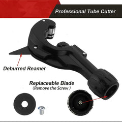 Tubing Cutter 3-35mm Mini Pipe Cutter with Deburring Tool Pipe Cutting Machine Retractable for Aluminum/Stainless Steel Tube