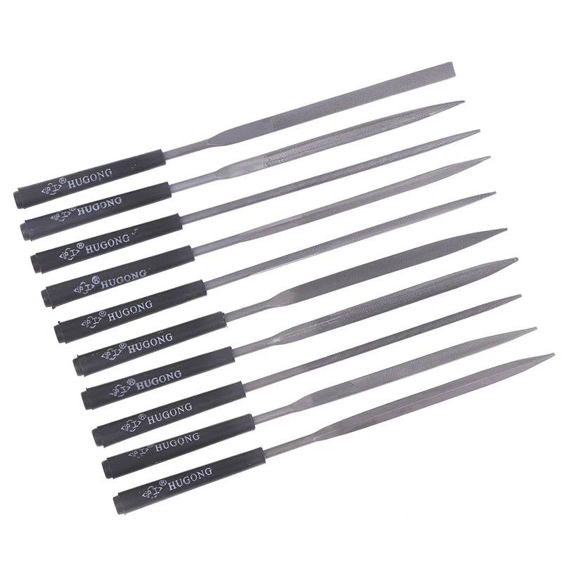 10pcs/set Steel Rasp Needl Filing Metal Needle File Set Wood Rasp Metal Polishing Hand File Tools