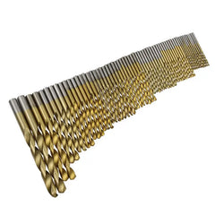 99PCS 1.5-10mm Titanium Coated Twist Drill Bit Set High Speed Steel Metric Bits Tools Multi Function Metal Drills Power Tools