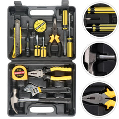 8/9/12/13pcs Household Hand Tool Set, Home Repair Tool Box with Screwdrivers, Hammer, Scissors