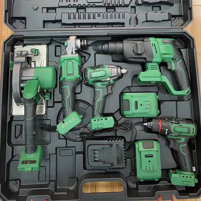 Cordless Electric Power Drills Hand Held Portable Screwdriver Cordless Drill Machine Power Tools Tool Sets High Performance 21V