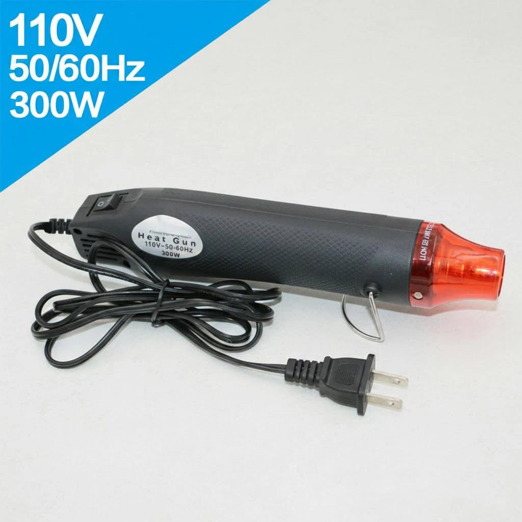 DIY 300W Electric Heat Gun Power Tool Hot Air Temperature Gun 110V/220V with Adjustable Temperature and Supporting Seat