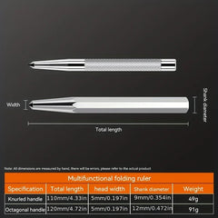 High Hardness Center Punch Non-slip Handle Tapered Punch Point Punch Locator Metal Drill Mark Center Punch Fitter's Chisel Punch
