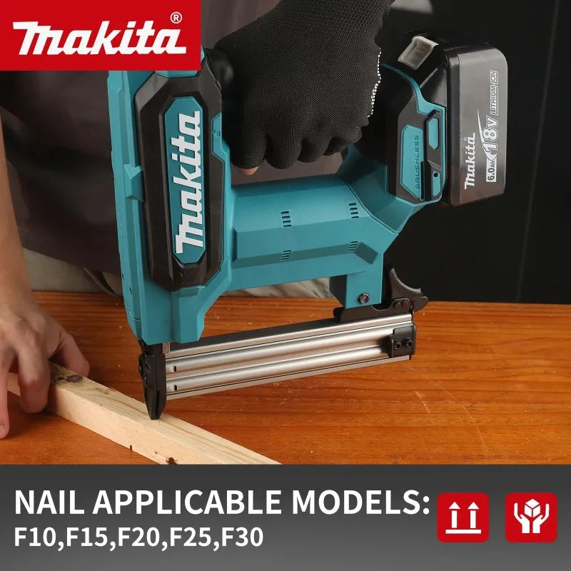 Nail Gun 6.0Ah Battery Tool, Makita 18V Lithium-Ion 100-Nail Capacity,Cordless, Ideal for Flooring, Shelving & DIY Wood Projects