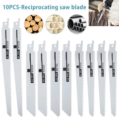 10Pcs Reciprocating Saw Blades Saber Saw Multi For Wood Metal Plastic