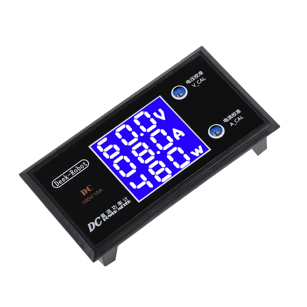 Three-digit Digital Voltage Tester DC 100V 10A Voltmeter Current Power Meter Ammeter Wattmeter Monitor Electronic DIY