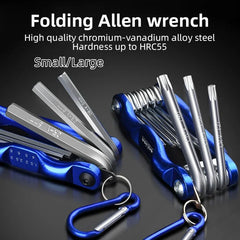 Portable Folding Hex Wrench Allen Set Metal Metric System Torx Hexagonal Spanner Screwdriver Hex Key High Quality Hand Tool