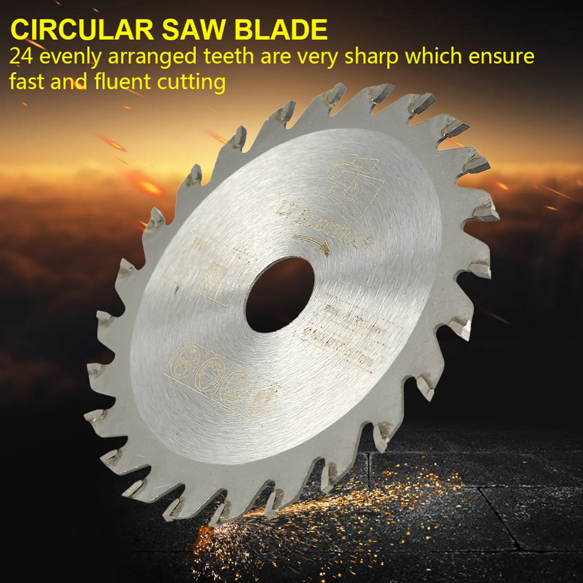 Saw Cutting Wheel 85mm x 15mm 24 Teeth Cemented Carbide Circular Cut Saw Woodworking Rotary Tool Cutting Disc