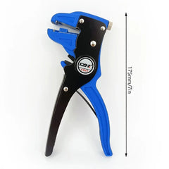 Wire Stripper & Flat Wire Cutter Plier, 0.2–6mm Adjustable Length, Professional Electrician Tool