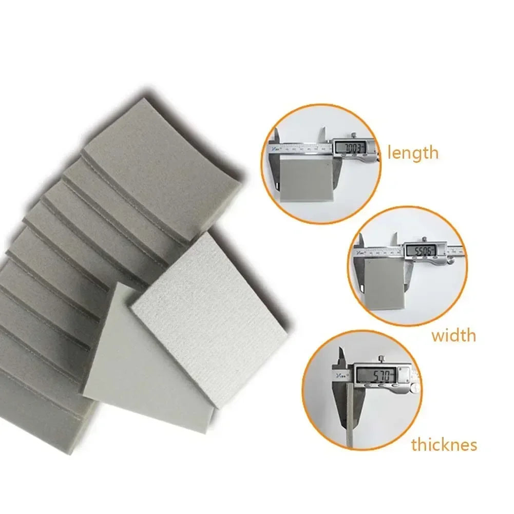 1pc Flocking Sponge Square Sandpaper Abrasive Sponge Grain P300-P3000 Sanding Sponge Block Pad Abrasive Paper Sanding Sheets