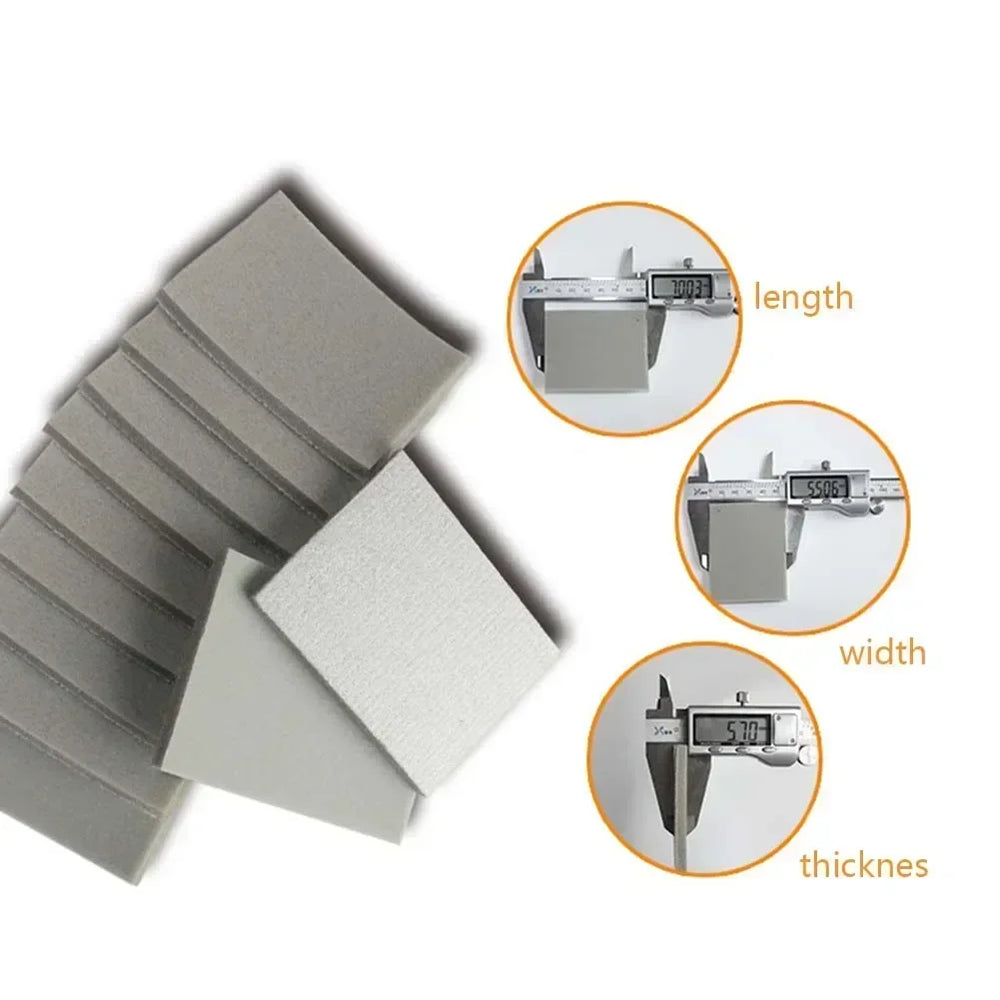 1pc Flocking Sponge Square Sandpaper Abrasive Sponge Grain P300-P3000 Sanding Sponge Block Pad Abrasive Paper Sanding Sheets