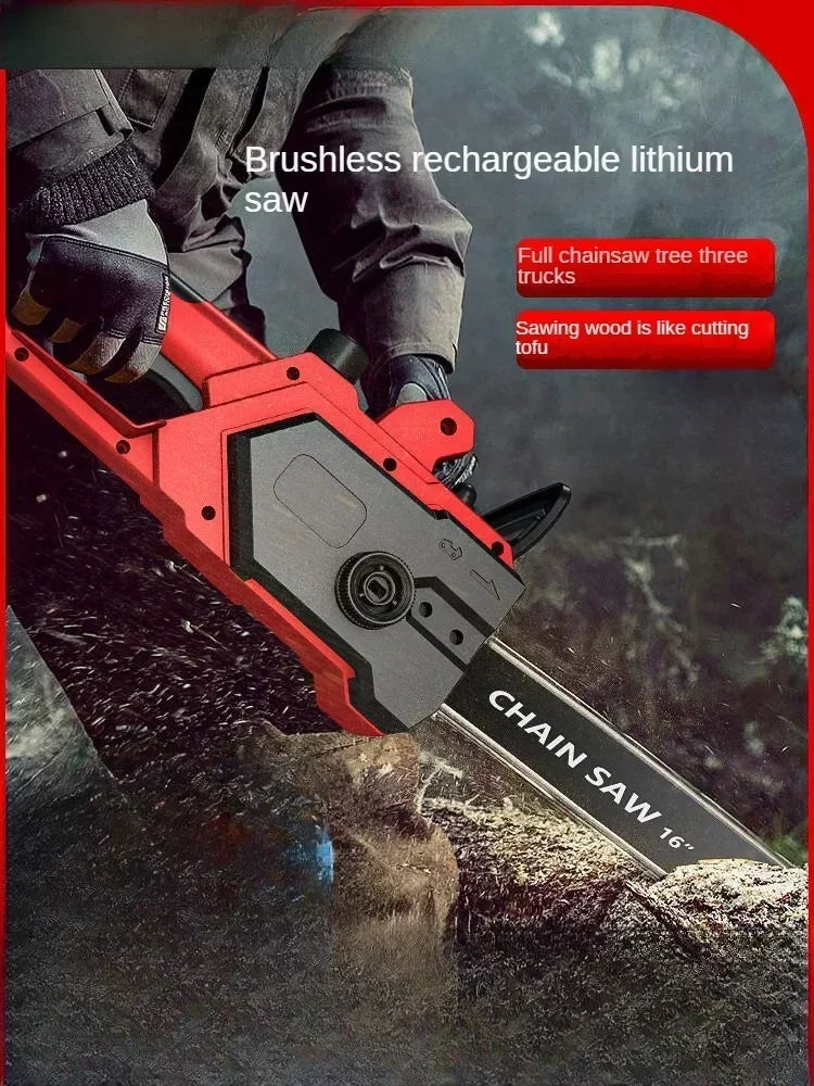 110V/220V Professional Electric Chainsaw with Powerful Lithium-ion Battery and Portable Design AC