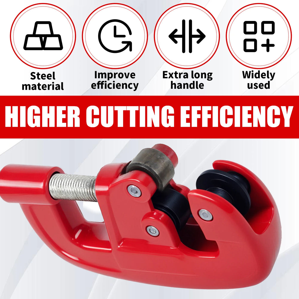 Pipe Cutter Tool Metal Tube Cutter Heavy Duty Tubing Cutting Tool with Blade Precise Plumber Galvanized Pipe Cutting Tool
