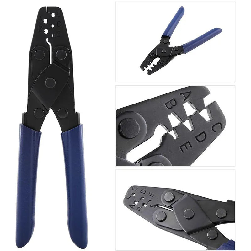 Crimping Tool for Molex, Delphi, Deutsch, AMP/Tyco,Universal Wire Terminal Crimper for Electrical, Harness, and Cable Assembly