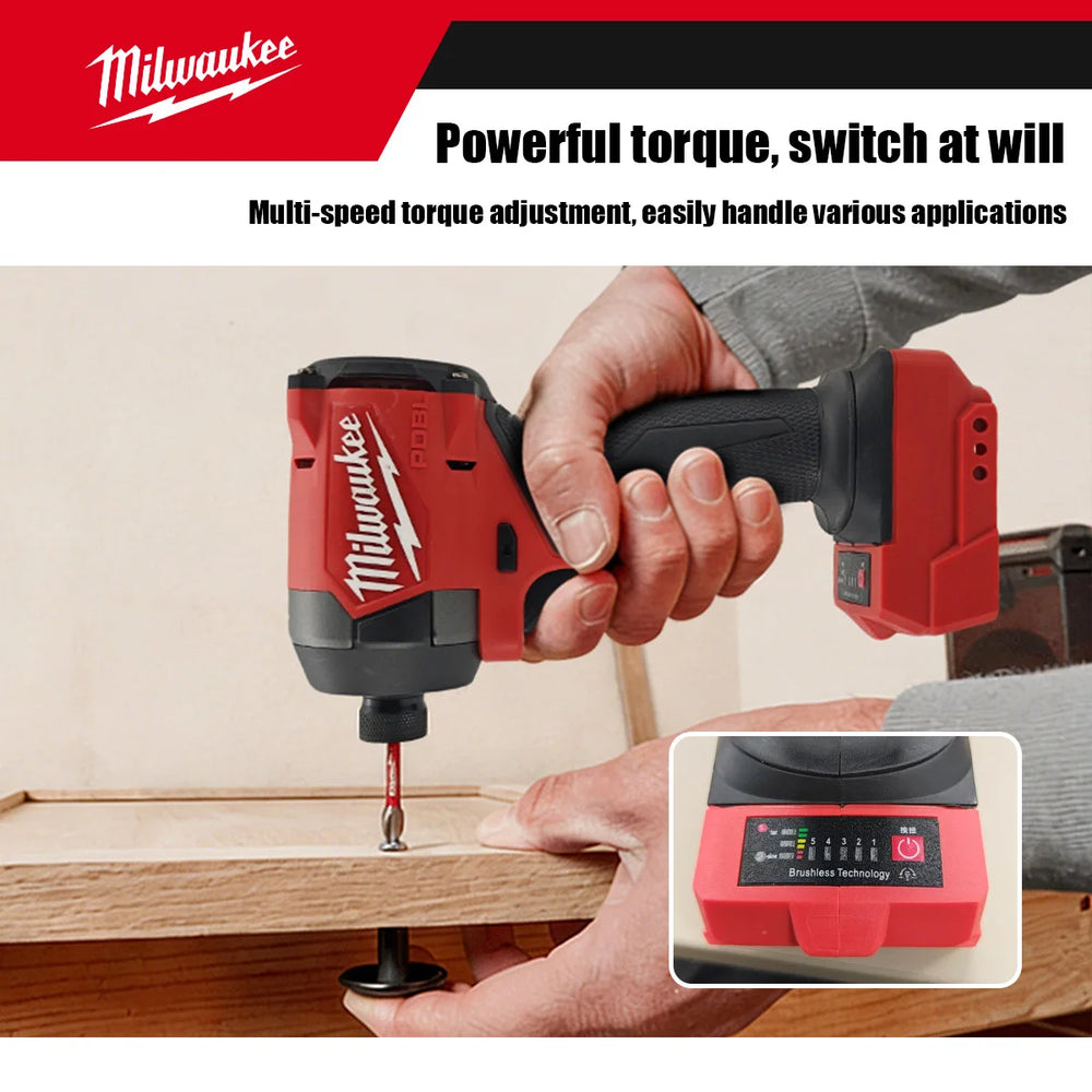 Milwaukee M18 Electric Screwdriver Powerful Cordless Screwdriver for Home Improvement And DIY Projects