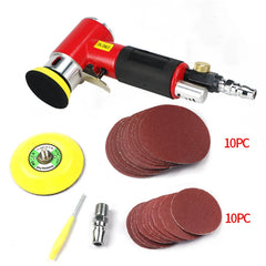 ASCOTT Random Orbit 2/3" Air Sander Mini Pneumatic Polishing Machine for Car Polishing High Speed Air Powered Orbital Polisher