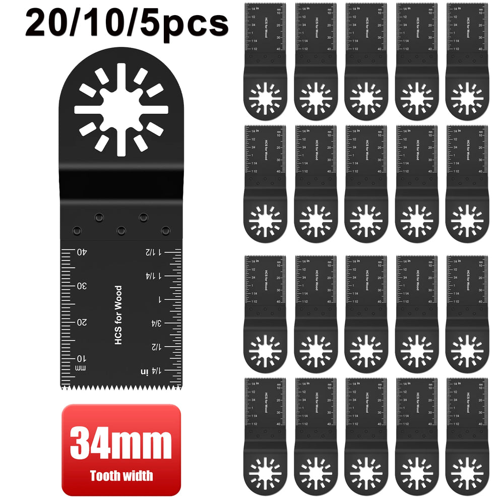 10/5pcs Multitool Blades Mix Oscillating Saw Blades Accessories Professional Wood/Metal Universal Quick Release Multitool Blades