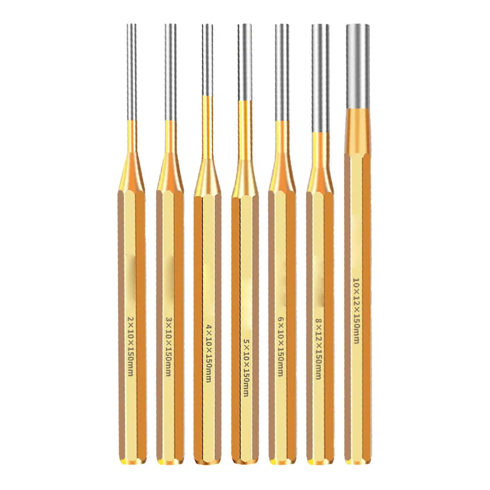 1pc Brass Punch 150mm Roll Pin Center Punch Tool 2/3/4/5 6 8 10mm Remover Heavy Duty Chisel Cone Punch For Machinery Maintenance