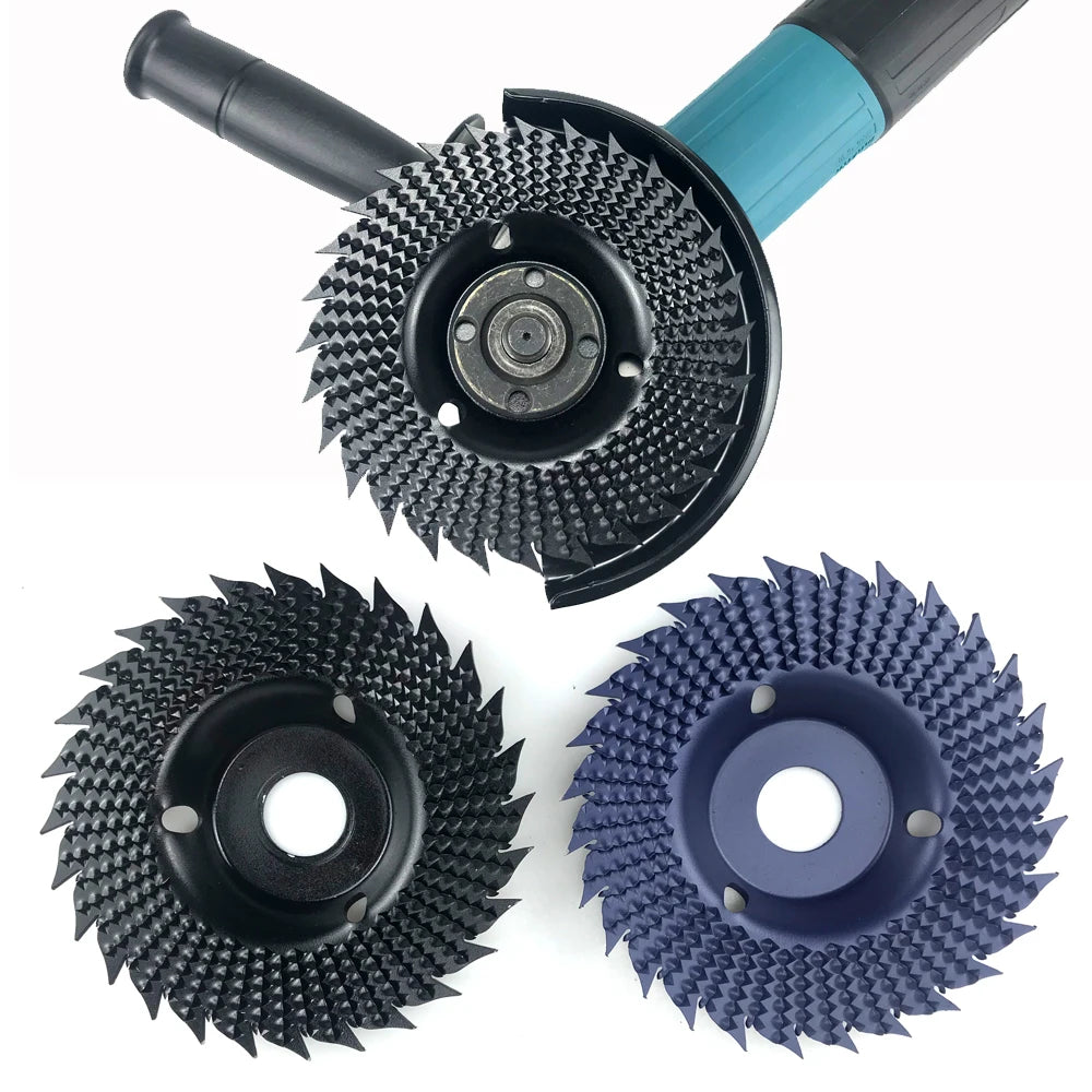 Round Wood Angle Grinding Wheel Grinding Disc Angle Grinder Cemented Carbide Coating 22mm Aperture Sawtooth Grinding Wheel Tool
