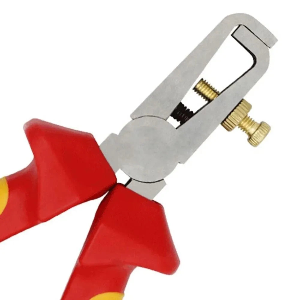 6-Inch Size Wire Stripper Heavy Duty Durable Crimping Tool Multi-Functional Professional Grade Wiring Tool Electricians Use