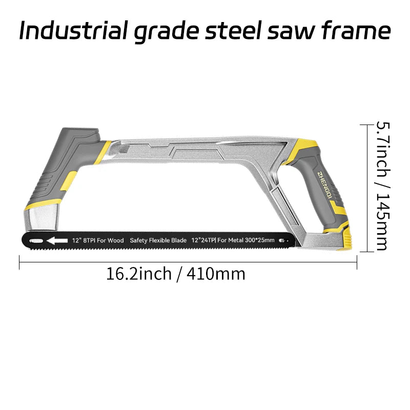 Heavy Duty Hacksaw Frame Saw Manual Tool Used For Cutting Wooden Metal Household Small Saw And Woodworking Product With Handle
