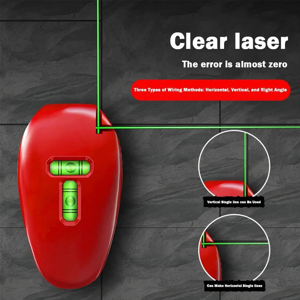 20M 90° Laser Level LD Light Infrared Rays Right Angle Bubble Level Long Distance High Precision Lazer Leveler Tool